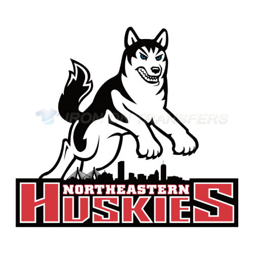 Northeastern Huskies Logo T-shirts Iron On Transfers N5636 - Click Image to Close